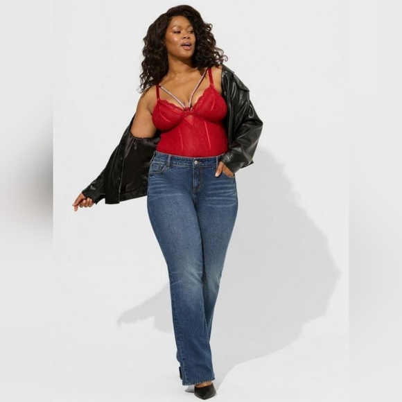 NWT Torrid Red Lace Bodysuit - Picture 3 of 6